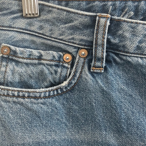 Free People High Rise Straight Leg Cropped Jeans Size 27 - Picture 7 of 10